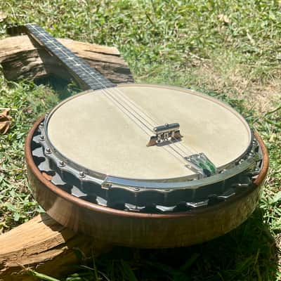 Vintage Ludwig Columbia 1930’s Tenor Banjo - Natural Walnut image 10