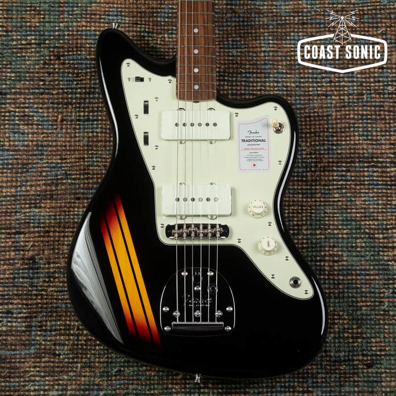 2025 Fender Traditional 60s Competition Jazzmaster Made in Japan Black image 1