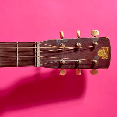 1936 Dobro M-32 Gold Roundneck fiddle edge resonator image 11