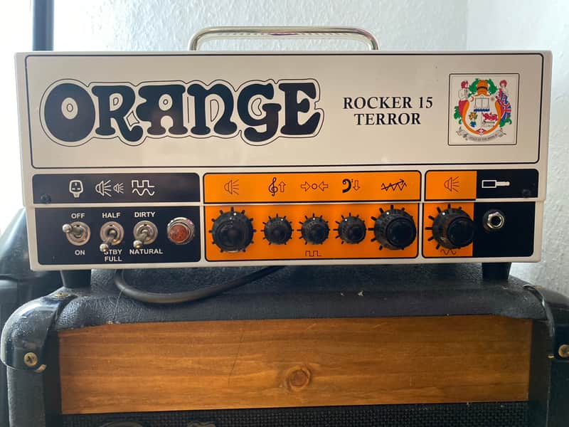 Orange Rocker 15 Terror 2-Channel 15-Watt Guitar Amp Head 2018 - Present - White image 1