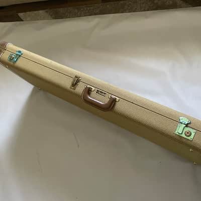 2004 G&G Fender USA Deluxe Stratocaster Telecaster 50th Anniversary Hardshell Guitar Case Orange Interior image 10
