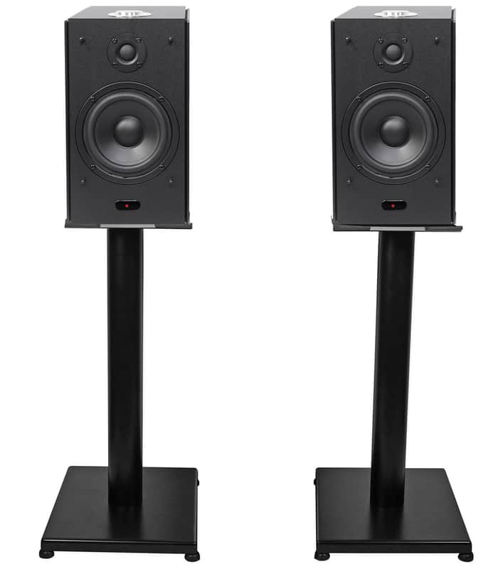 (2) Rockville HD5B 5" Powered Bookshelf Speakers Bluetooth Monitors w/21" Stands image 1