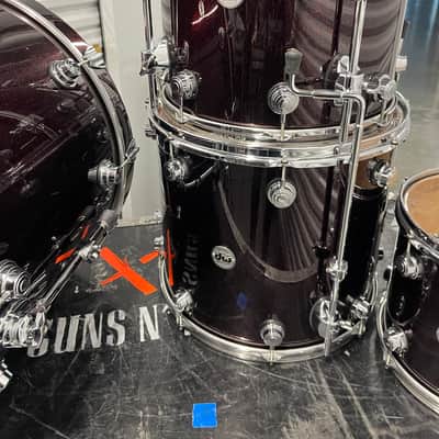 Frank Ferrer's Guns 'n' Roses DW 2017 - Red Sparkle Lacquer Complete Set! 24,13,16,18 image 9