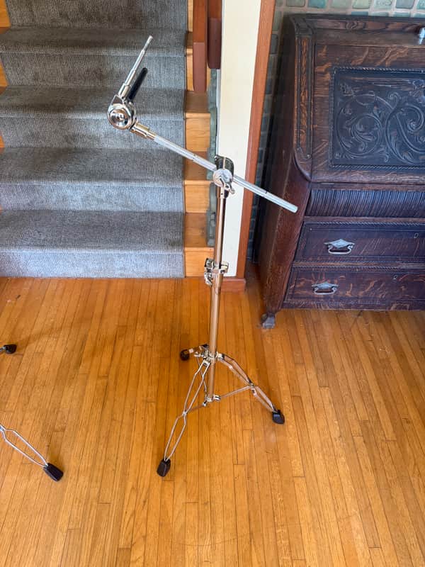 DW DWCP3700A 3000 Series Double-Braced Boom Cymbal Stand 2010s - Chrome image 1