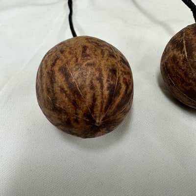Aslatuas Kashaka Rhythmic Ball Shakers, 2-Pair, Natural Gourd - MINT image 2