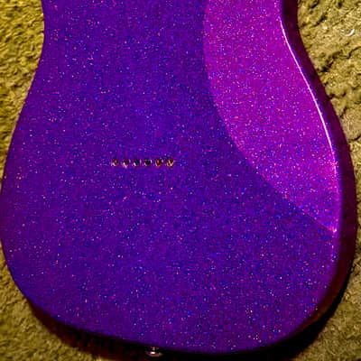 Leo Jaymz Popcaster Tele Sparkle Purple image 7