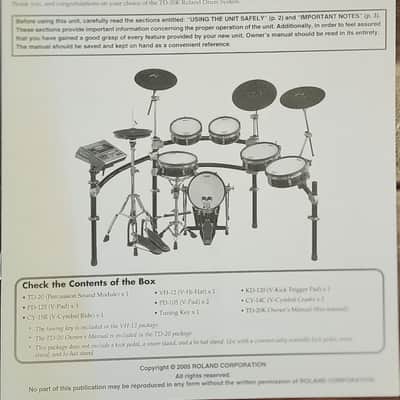 Roland TD-20KV/20SV V-Pro V-Drum Kit(COMPLETE - As Pictured) w/ PM-10 Monitor, all hardware & LOTS OF ACCESSORIES image 4