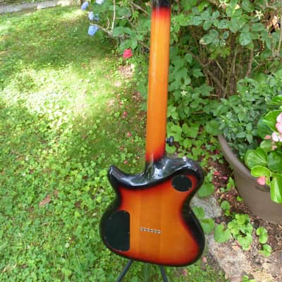Carvin electric guitar neck thru sunburst image 7