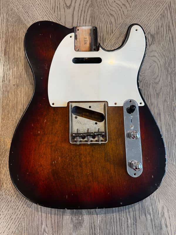 MJT VTT Telecaster Alder Relic Tele Body - Nitro Costello 3-Tone