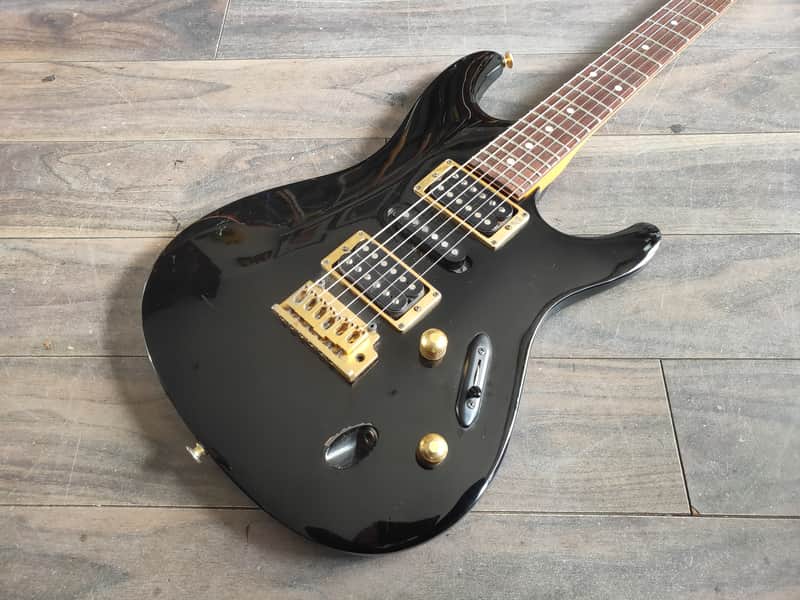 1993 Ibanez Japan SV470 HSH Slim Superstrat (Black) image 1