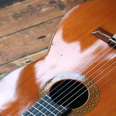 Solid Cedar + Brazilian Rosewood + Top Model From Suzuki Factory Japan + c.1978 + Nice Setup + Hard Case image 14