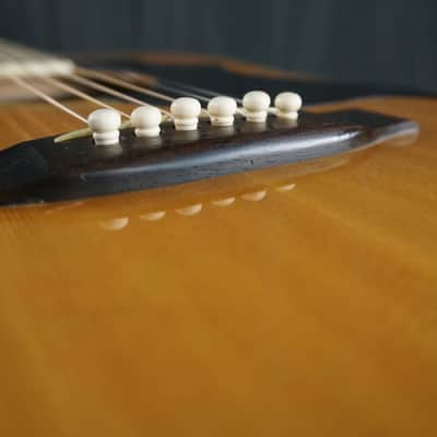 Pearl Folk Acoustic Guitar - Curly Maple - Japan Acoustic Guitar w/ Hard Case image 11