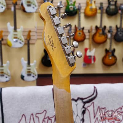 Fender Custom Shop 1962 Telecaster Custom Rosewood Slab Board Hand-Wound Pickups Heavy Relic Fiesta Red image 11