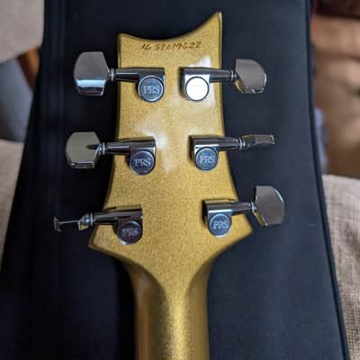 PRS S2 Vela with Dots Inlay 2016 - Egyptian Gold Metallic image 5