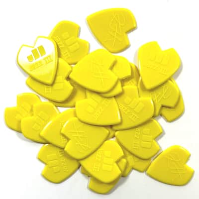 Dunlop Guitar Picks Kirk Hammett Metallica 24 Picks Jazz III Size Yellow Sparkle