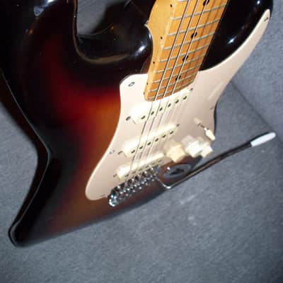Harmony Stratocaster Style 80T  1985 Sunburst Electric Guitar image 11