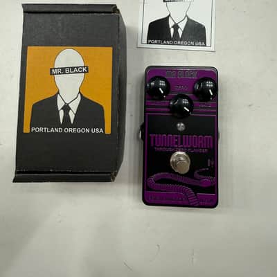 Mr. Black Tunnelworm Through Zero Flanger Tunnel Worm Guitar Effect Pedal + Box