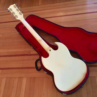 Gibson SG Custom 3 pickup c 1974 Polaris White original vintage usa bigsby image 9