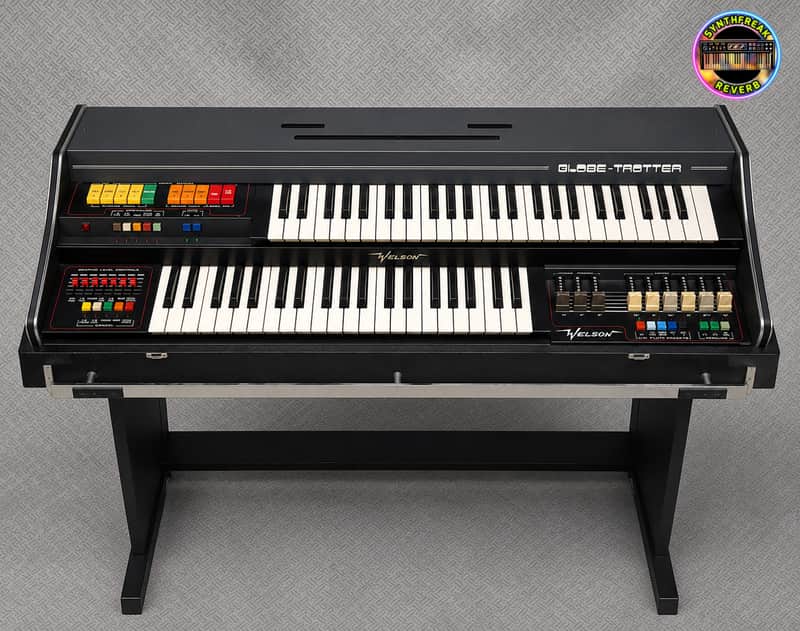 Welson Globe-Trotter ✅ Rare Vintage Italian Dual-Manual Transistor Organ ✅ Lush Analog Warmth & Psychedelic Character ✅ Fully Checked & Cleaned ✅ Striking 70s Industrial Aesthetic ✅ Worldwide Shipping image 1