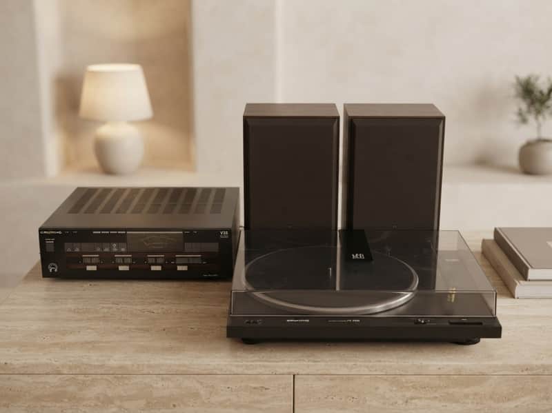 Technics Grundig PS-4300 Rare Vintage Turntable Stereo System Working Warranty