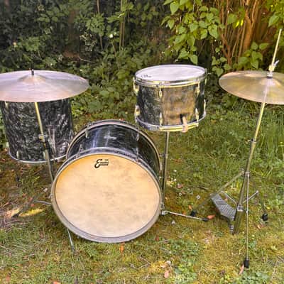 Ajax, Stratford & Besson drum kit Boosey & Hawkes 1960 - Black diamond pearl image 7