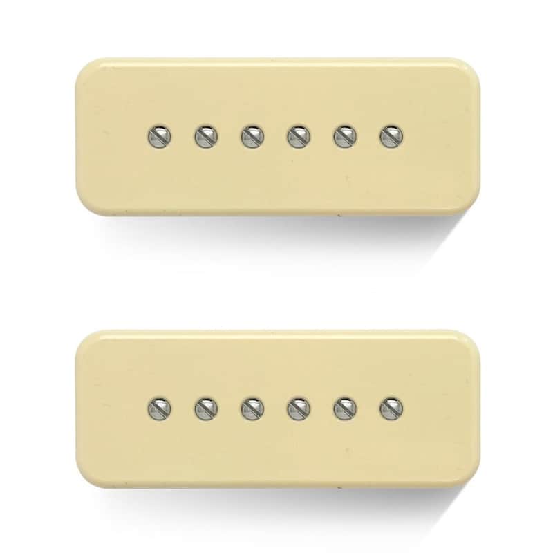 Bare Knuckle Blue Note 90 P90 Pickup Set with Cream Soapbar Covers image 1