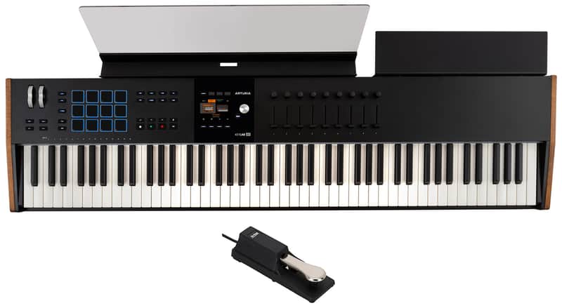 Arturia KEYLAB 88-Key Mk3 Black USB Midi Keyboard Controller+Sustain Pedal image 1
