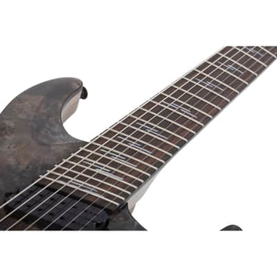 Schecter Omen Elite-7 Multiscale 7-string Electric Guitar - Charcoal image 9