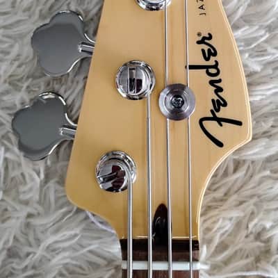 Mint Fender Standard Series 4-string Electric Jazz Bass Guitar, Olympic White Finish image 6