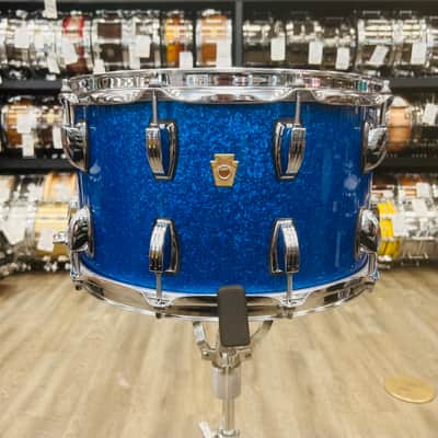Ludwig Legacy Mahogany 8x14" Snare Drum (Blue Sparkle) image 1
