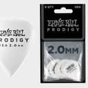 2.0mm White Standard Prodigy Picks 6-Pack - Precision Machined High-Density Non-Slip-Textured Delrin Sharp-Attack Design