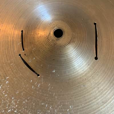 A. Zildjian 60s Stamp 18" Crash Ride - Riveted - Repaired image 2