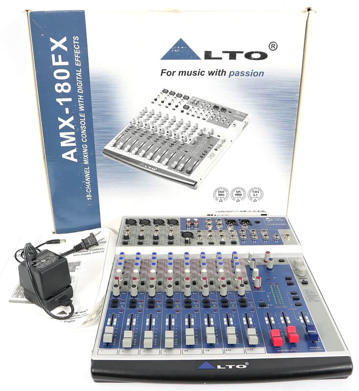 Alto AMX-180FX 18-Channel Active Live Studio Mixer Mixing Board Pro Audio image 1