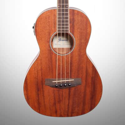 Ibanez PNB14E Performance Parlor Acoustic-Electric Bass Guitar, Open Pore Natural image 1