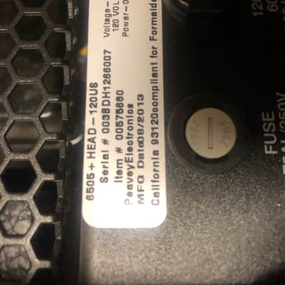 Peavey 6505+ 2-Channel 120-Watt Guitar Amp Head 2005 - 2022 - Black image 3
