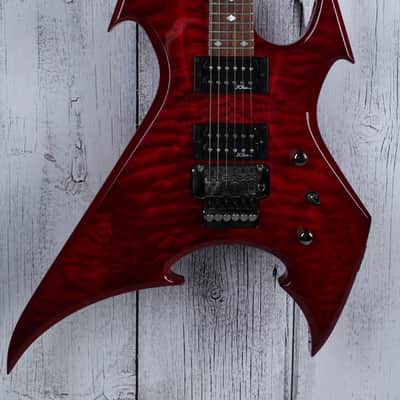BC Rich NJ Series Beast Electric Guitar Flame Maple Trans Red w Hardshell Case image 3