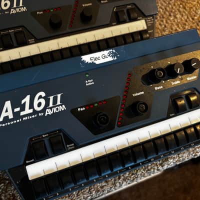 4x Aviom A-16II (A16-II) Personal Monitor Mixer with mount and power supply image 8
