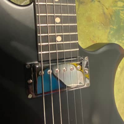 Warmoth Z  Body and Mahogany/Ebony Neck 2020 Satin Black Gotoh GE1996T Tremolo and Dimarzio Pickups image 7