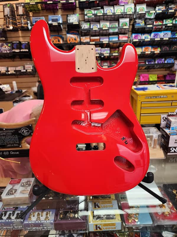 WD WDSFR Finished Replacement Body For Fender Stratocaster Alder Fiesta Red image 1