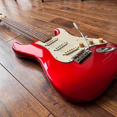 1984 Fender ST-62 Stratocaster ‘E’ Serial 1962 Reissue Candy Apple Red MIJ Fujigen Factory image 5