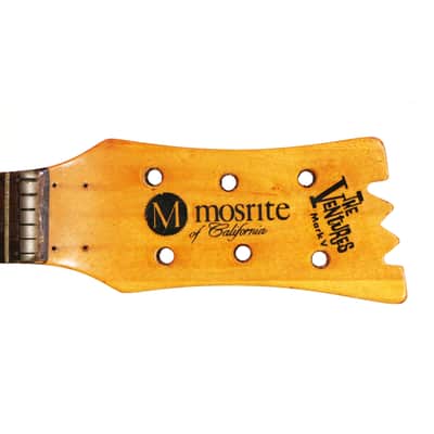 1966 Mosrite The Ventures Model Mark V Vintage Electric Guitar Neck – Rare Original ’66 MK V German Carve Ventures II Part Made in Bakersfield CA (B802) image 2