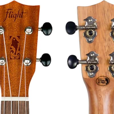 Flight NUP310 Natural Series African Okoume Neck 4-String Pineapple Soprano Ukulele w/Padded Gig Bag image 7
