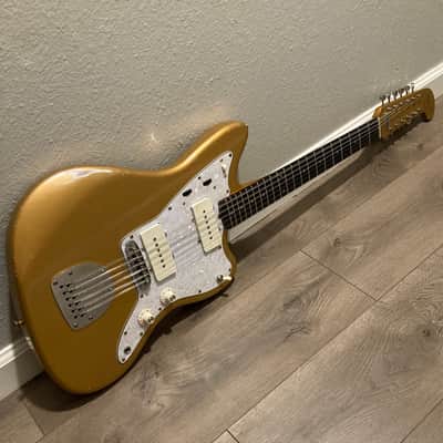 Feelgood 12 String Jazzmaster Electric XII Custom Build- Aztec Gold Nitro RELIC by Copacetic Customs image 12