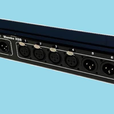 Mamba Custom 4 XLR F & 4 XLR M to DB25 x 2 1RU Patch Bay image 2