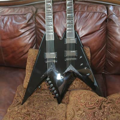 Dean VMNT - Dave Mustaine Doubleneck 6/12 Electric Guitar w OHSC - Black image 8