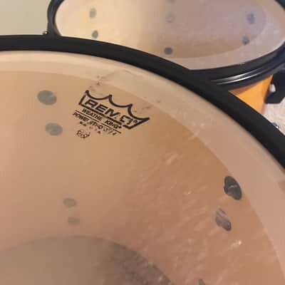 Pearl ELX 5-piece drum set in Amber fade w/ black hardware image 7