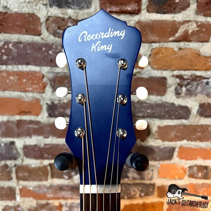 Recording King Dirty 37 OM Acoustic Guitar (2023 - Blue) | Reverb Recording King Dirty 37 OM Acoustic Guitar (2023 - Blue) | Reverb