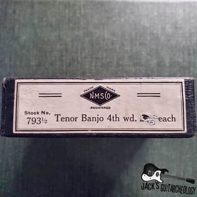 National Music String Co. Black Diamond Strings Box with 4 Strings (1930s-1970s) image 4
