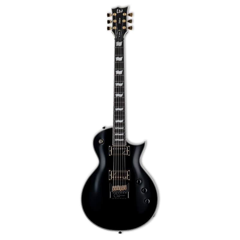 ESP LTD EC-1000 Full Thickness 6-String Right Handed EverTune Electric Guitar with Mahogany Body, and Macassar Ebony Fingerboard (Black) image 1