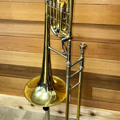 F.E. Olds & Sons S23 Double Bass Trombone 1957-1967 - Yellow Brass image 1